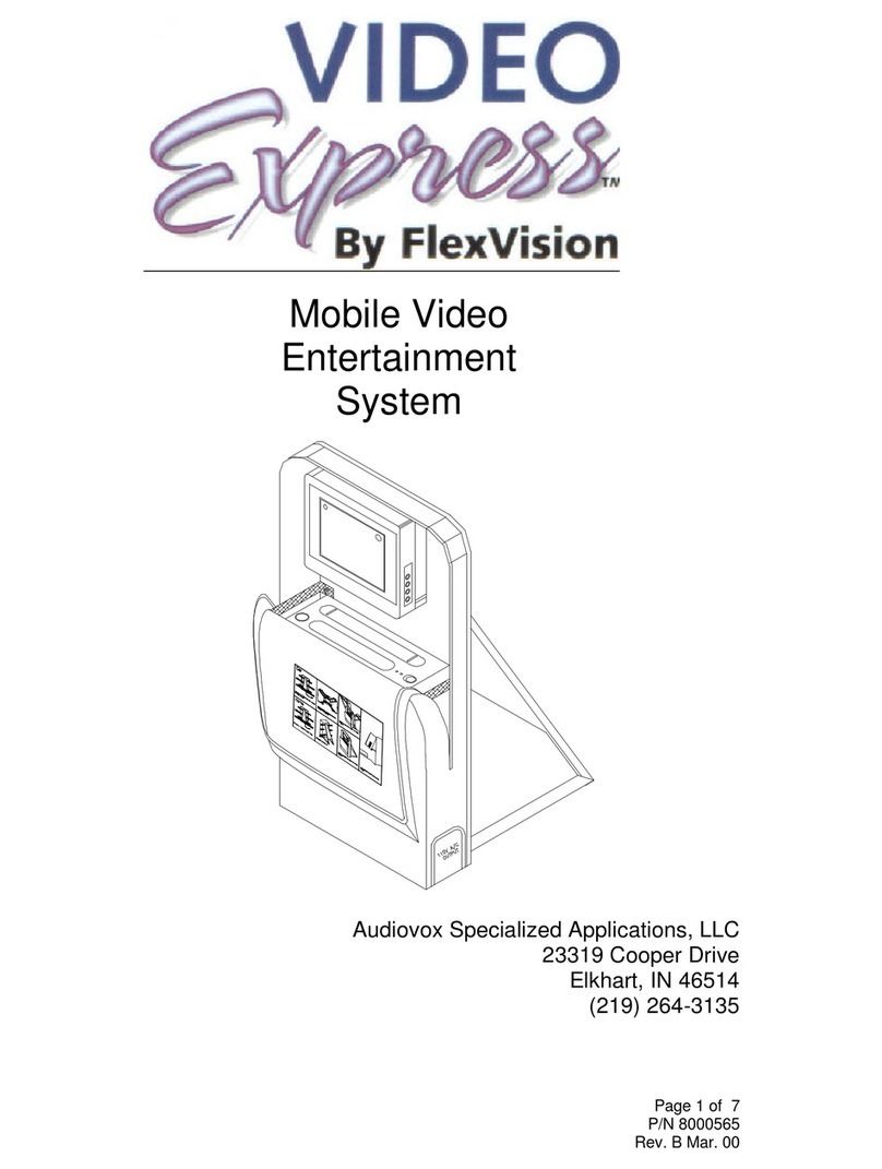 Audiovox VIDEO EXPRESS User manual