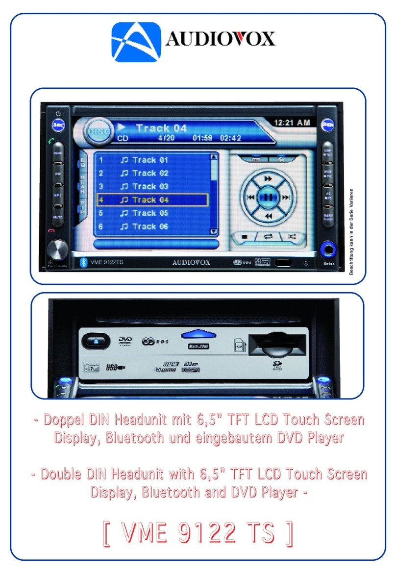 Audiovox VME 9122 TS - User manual