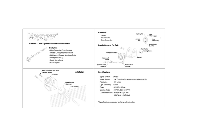 Voyager VCMS36I User manual