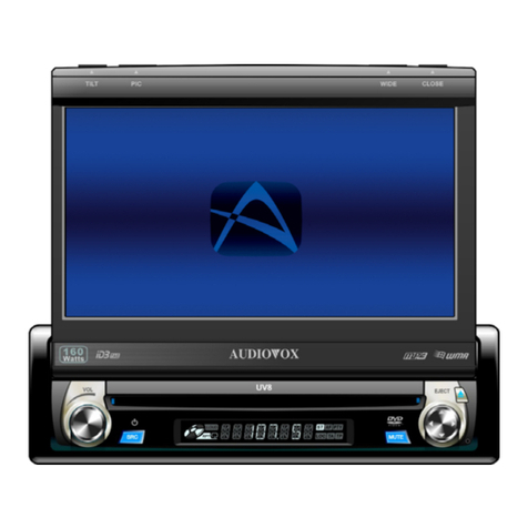 Audiovox UV 8 User manual Audiovox UV 8 User manual