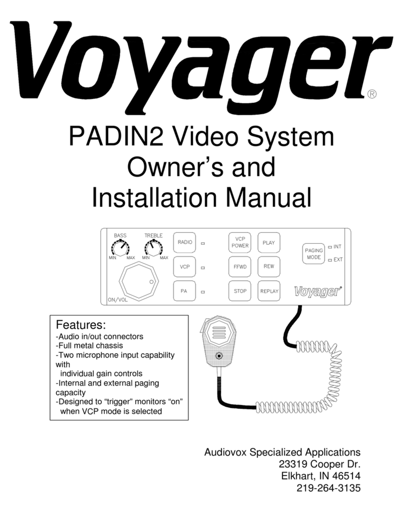 Voyager PADIN2 Owners and installation manual