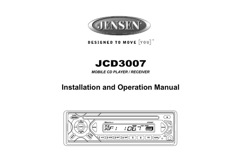 Jensen JCD3007 User manual
