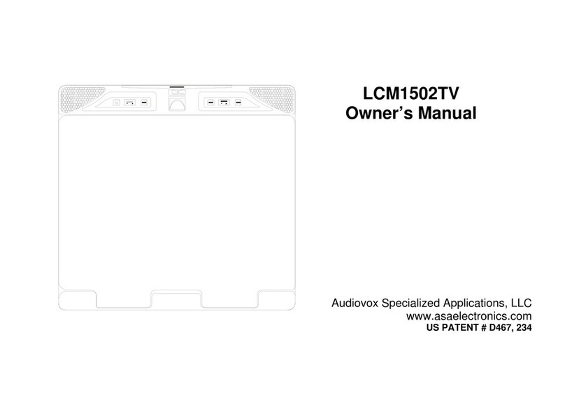 Audiovox LCM1502TV User manual