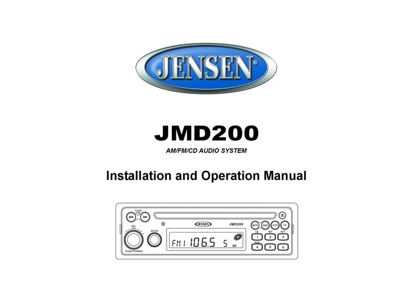 Jensen JMD200 User manual
