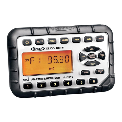 Jensen JHD910 User manual Jensen JHD910 User manual