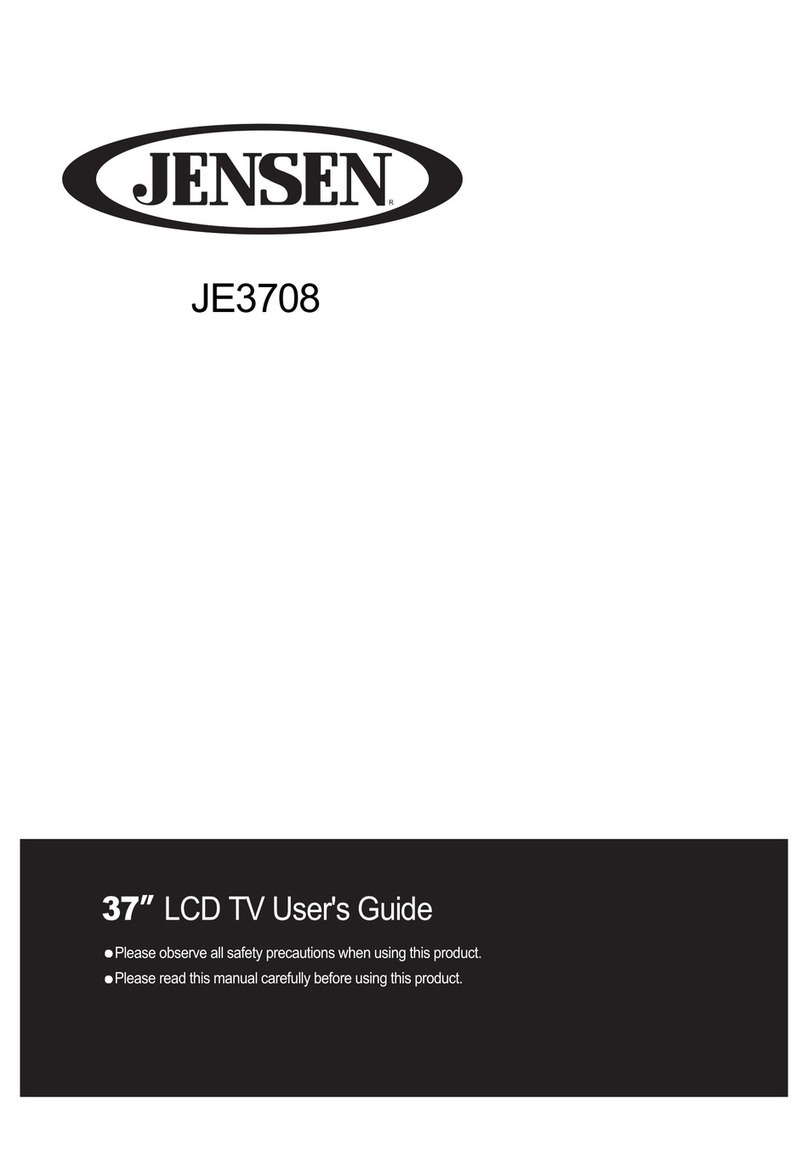 Jensen JE3708 User manual