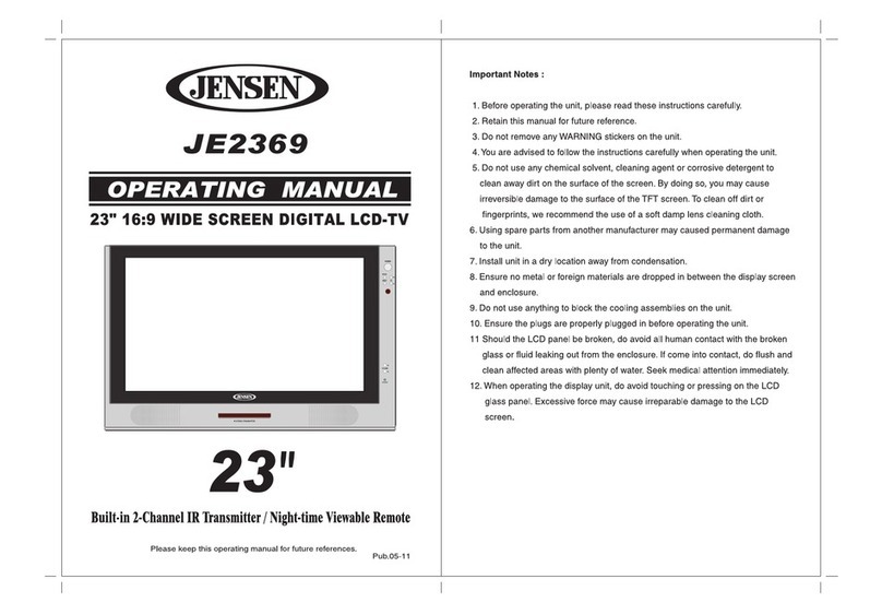 Jensen JE2369 User manual