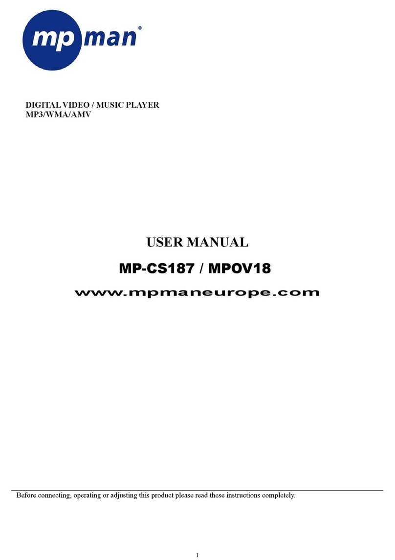MP-Man MP-CS187 - User manual
