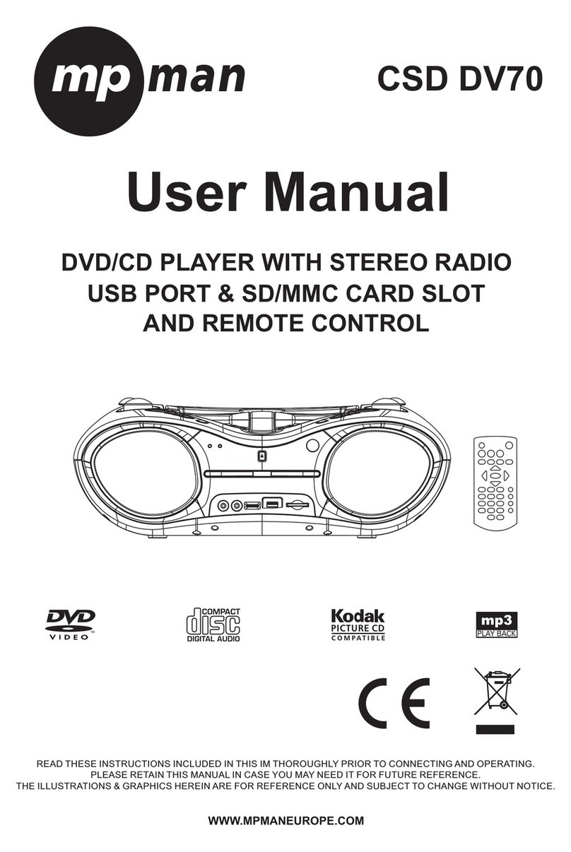 MP-Man CSD DV70 User manual