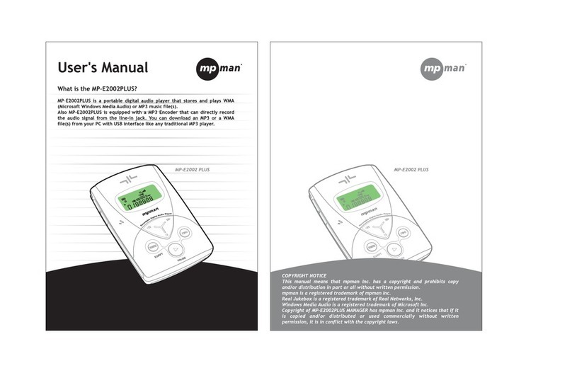 MP-Man MP-E2002 PLUS User manual