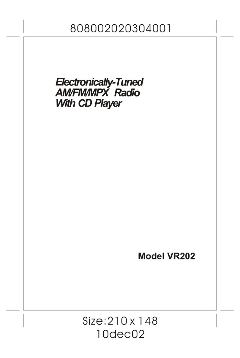 Audiovox VR202 User manual
