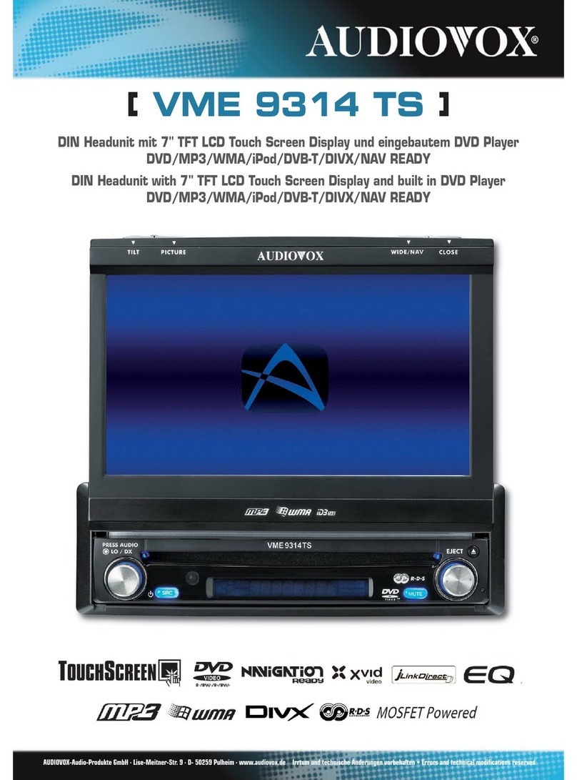 Audiovox VME 9314 TS datasheet