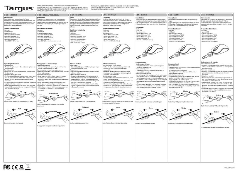 Targus AMU83EU User manual