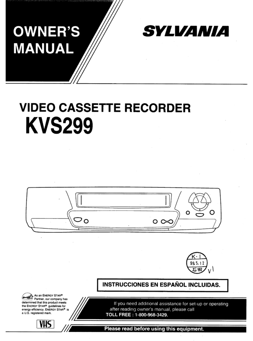 Sylvania KVS299 User manual