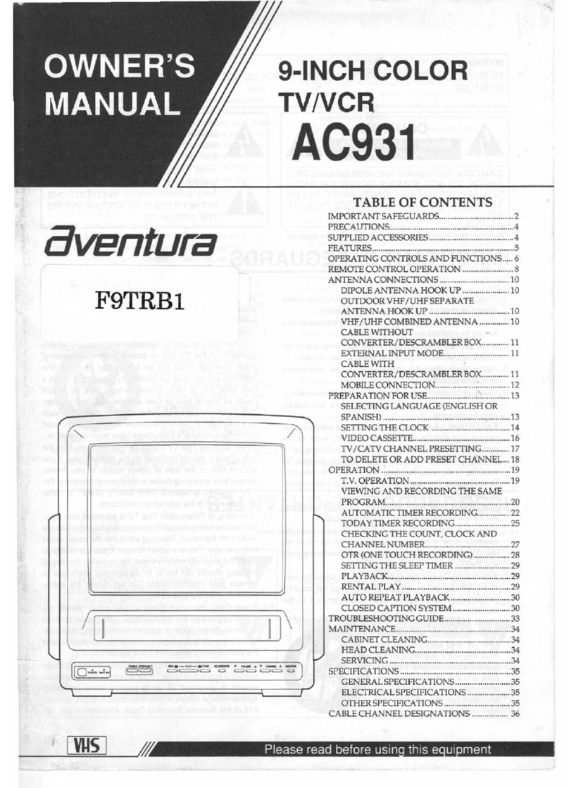Aventura F9TRB1 owner's manual