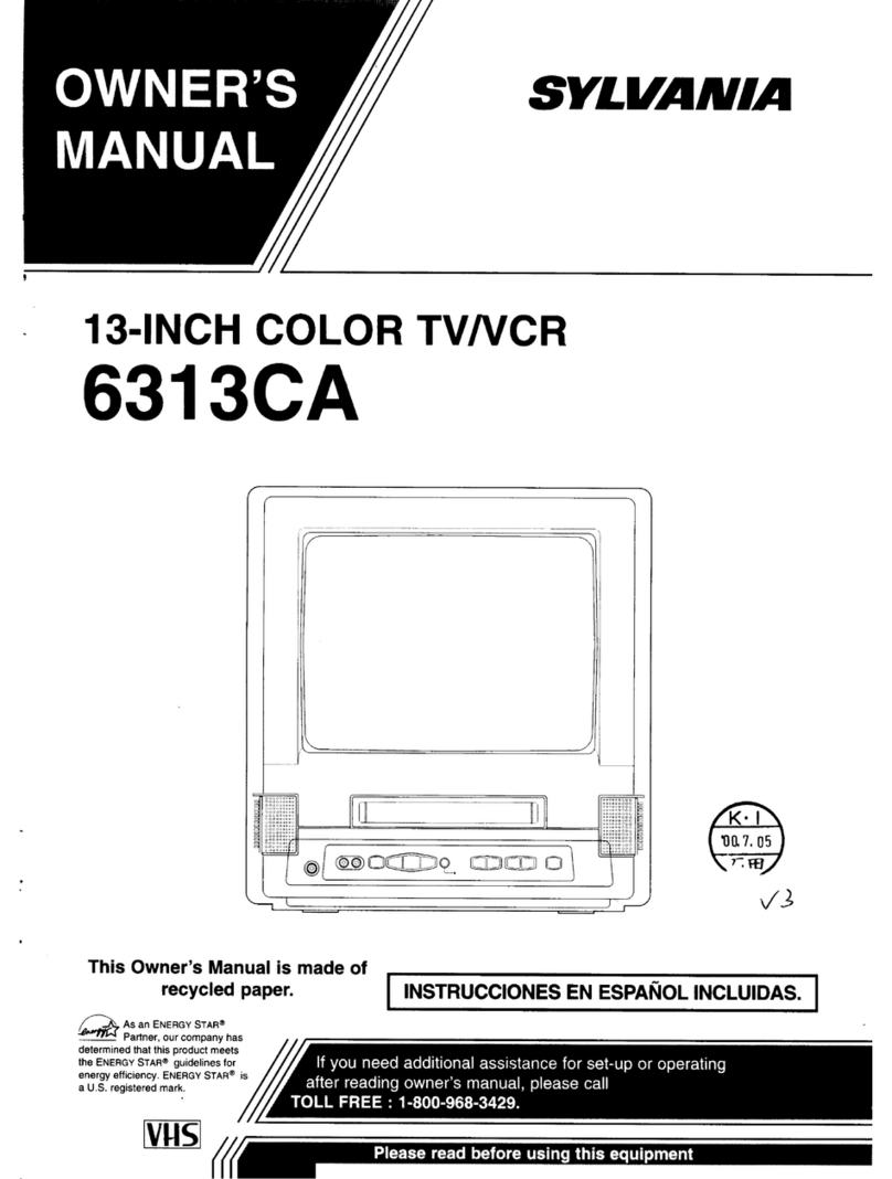 Sylvania 6313CA owner's manual