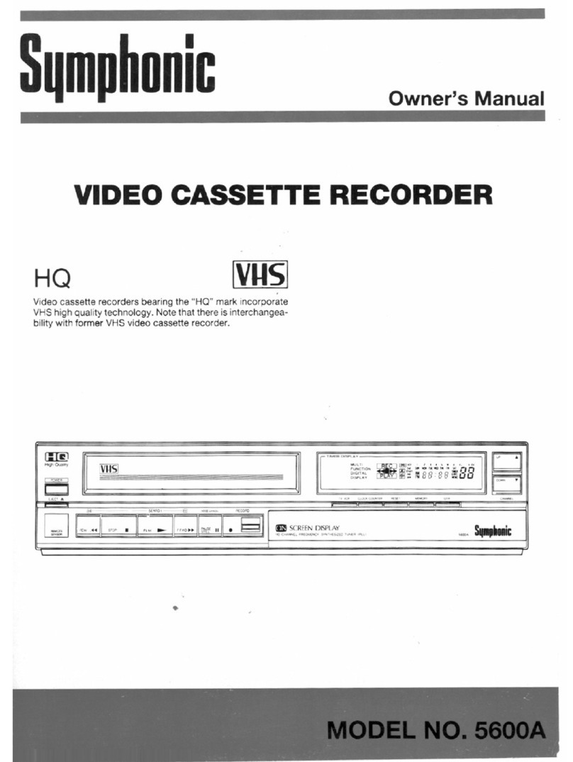 Symphonic 5600A User manual Symphonic 5600A User manual