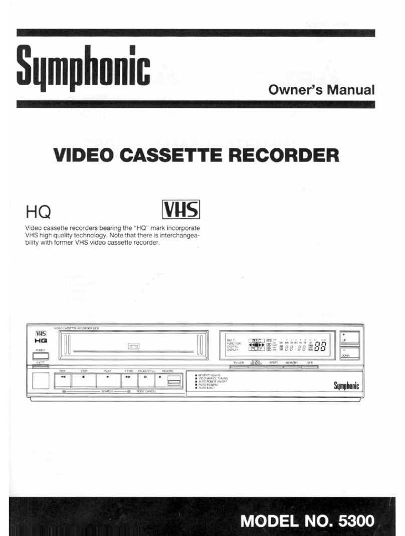 Symphonic 5300 User manual
