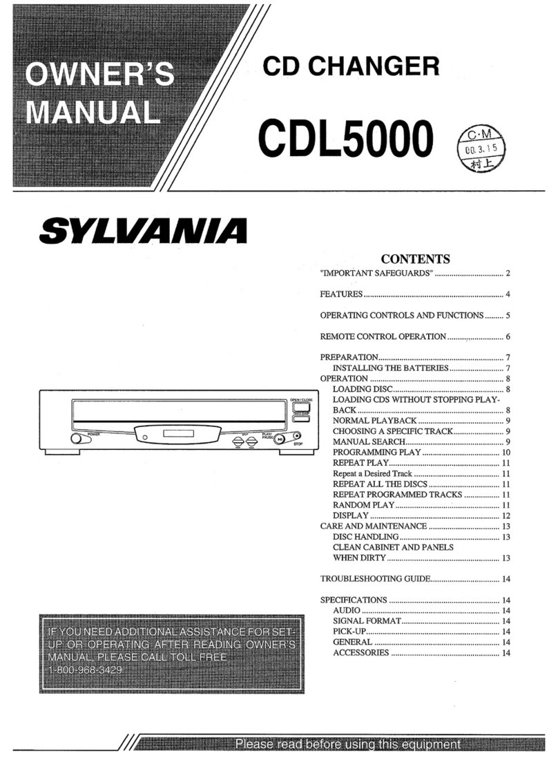 Sylvania CDL5000 User manual