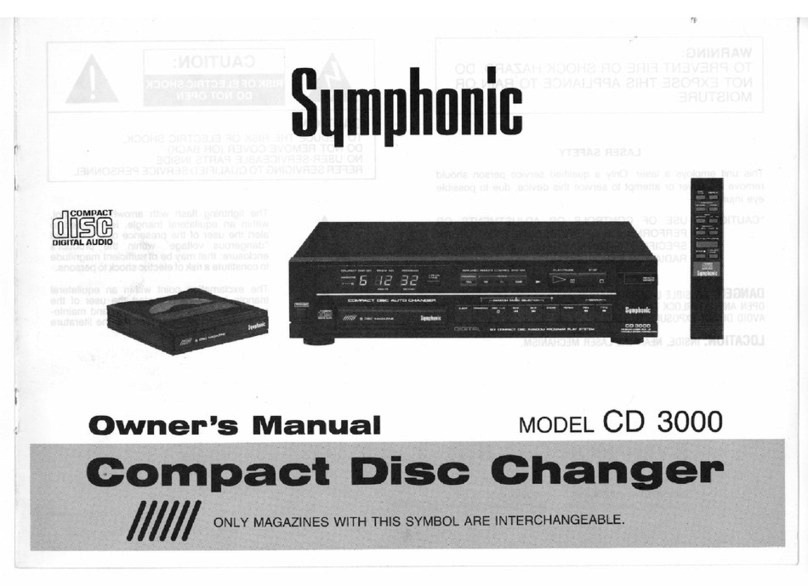 Symphonic CD3000 owner's manual
