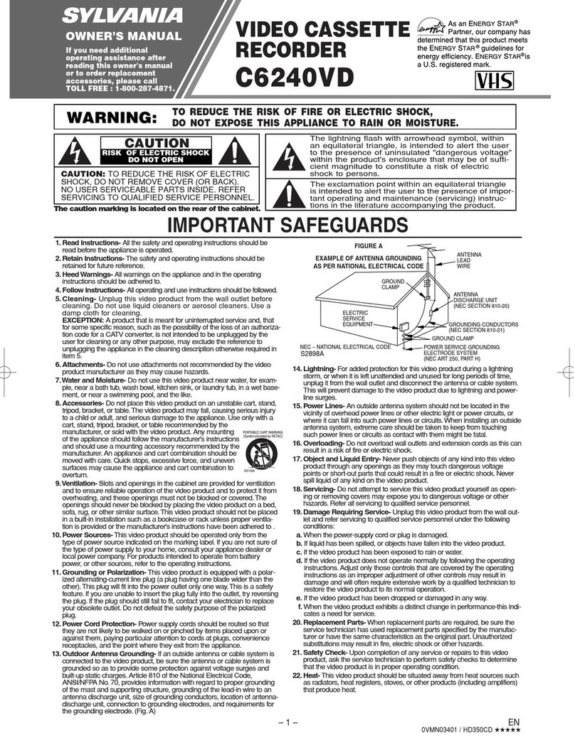 Sylvania C6240VD User manual