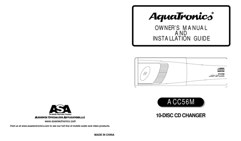 Audiovox ACC56M Programming manual