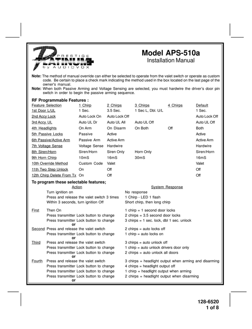 Prestige 1286520 installation manual