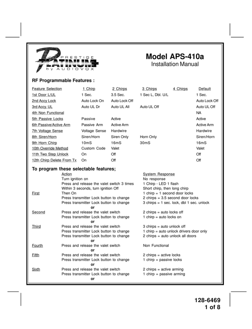 Prestige 1286469 installation manual