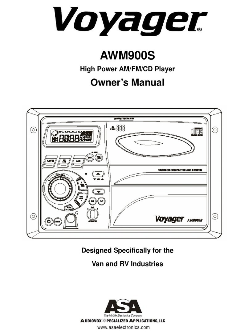 Voyager AWM900S owner's manual