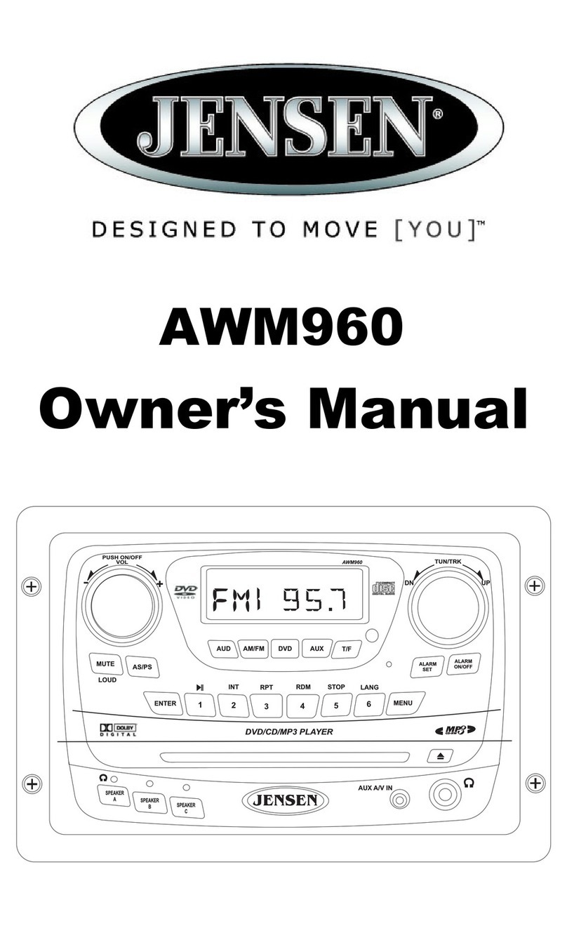 Jensen AWM960 User manual