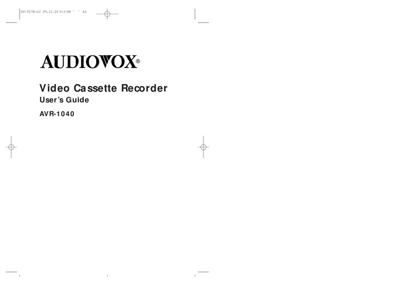 Audiovox AVR-1040 User manual