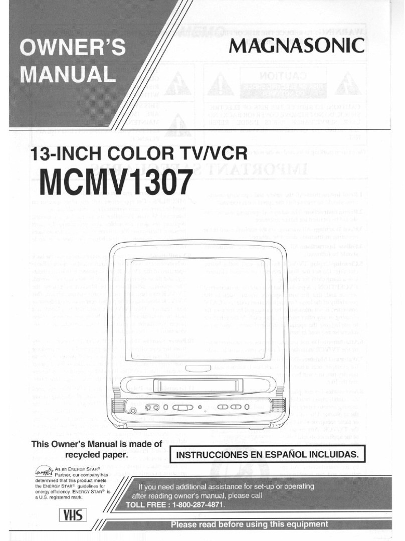 Magnasonic MCMV1307 owner's manual