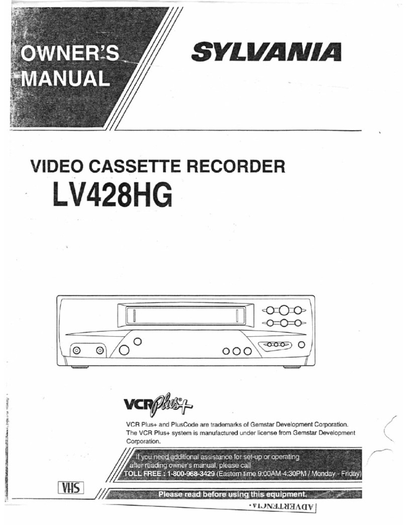 Sylvania LV428HG owner's manual
