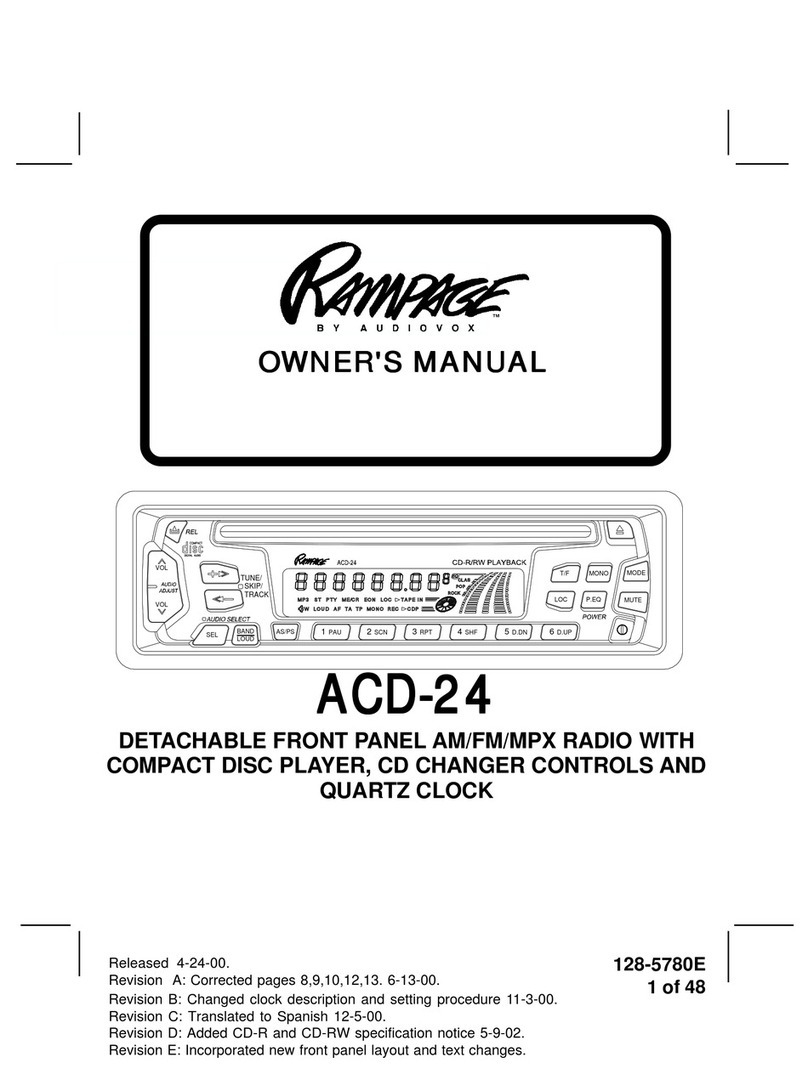 Rampage 1285780E User manual