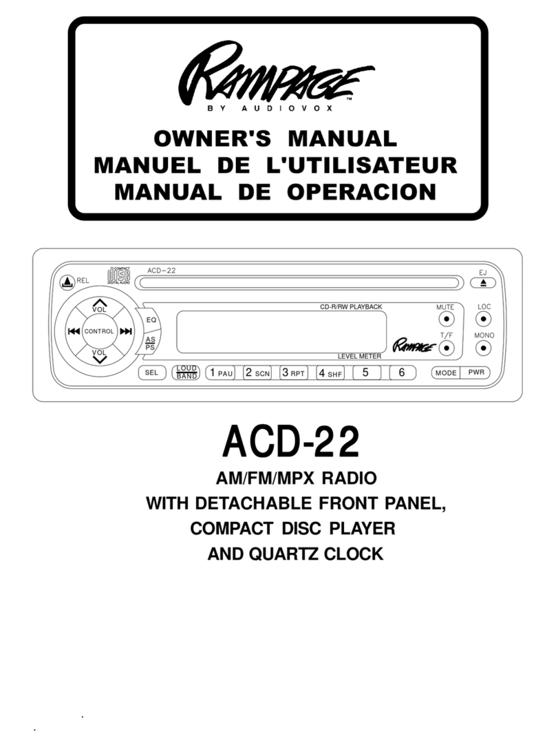 Rampage 1285300F User manual