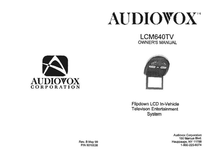 Audiovox 1020650 User manual