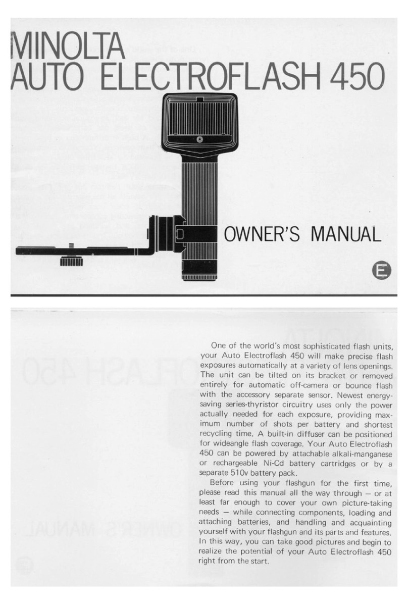 Minolta AUTO ELECTROFLASH 450 manual