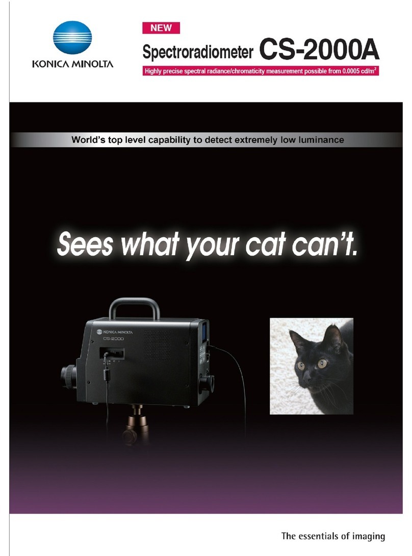 Konica Minolta CS-2000A - AUTRE User manual