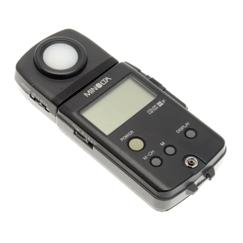 Minolta COLOR METER IIIF - PART 1 User manual
