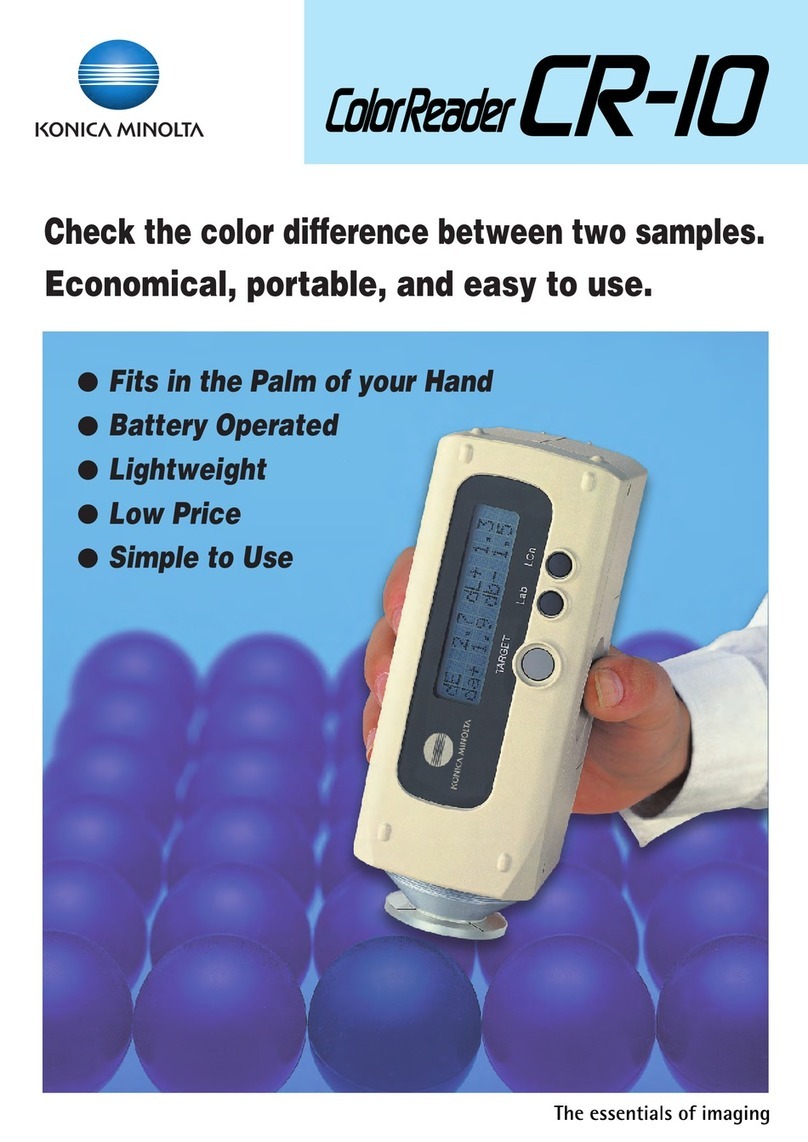 Konica Minolta CR-10 User manual