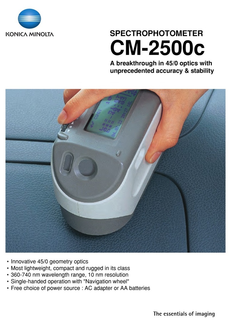 Konica Minolta CM2500C User manual