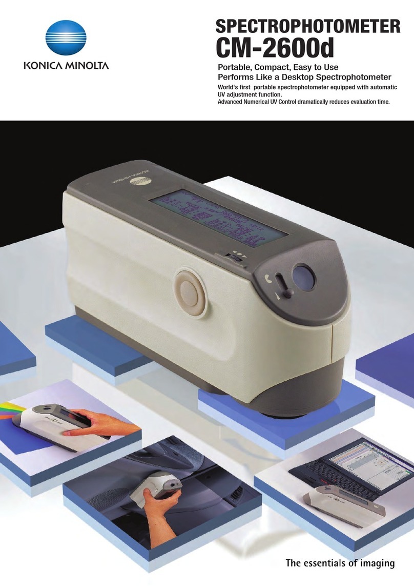 Konica Minolta CM-2600d User manual