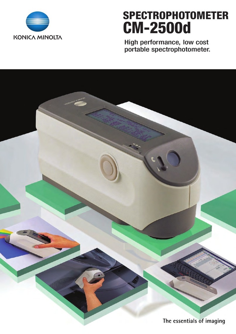 Konica Minolta CM-2500D User manual