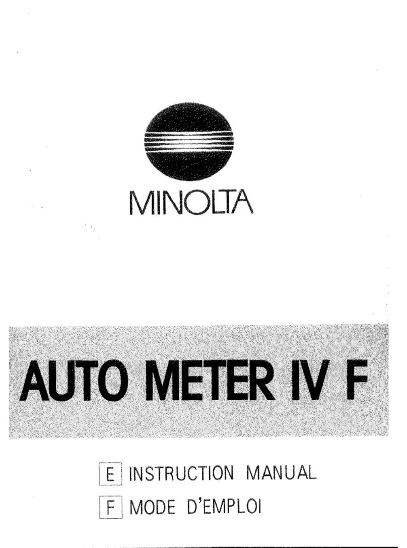 Minolta Auto Meter IV F User manual