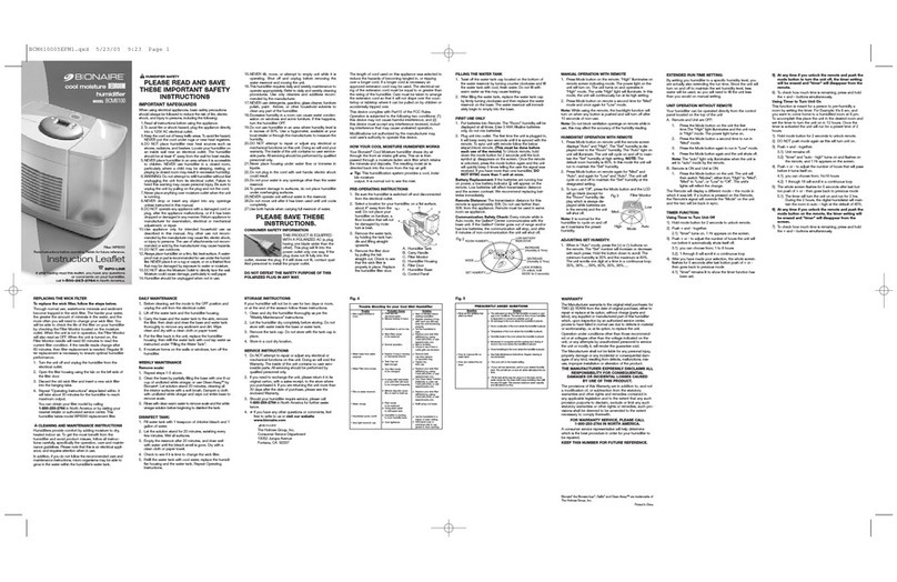 Bionaire BCM6100 Manual