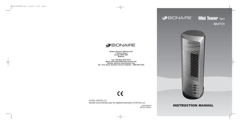 Bionaire BMT01 -  2 instruction manual