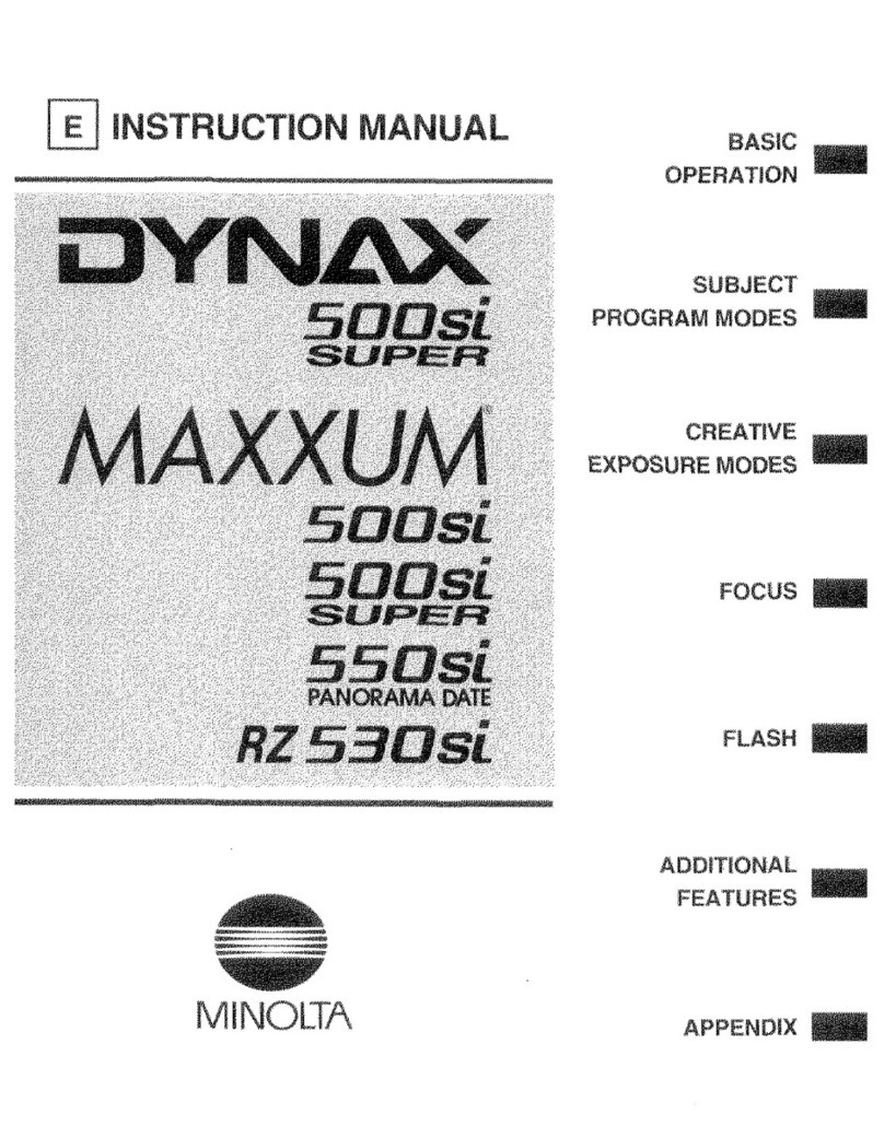 Minolta DYNAX 500si User manual Minolta DYNAX 500si User manual