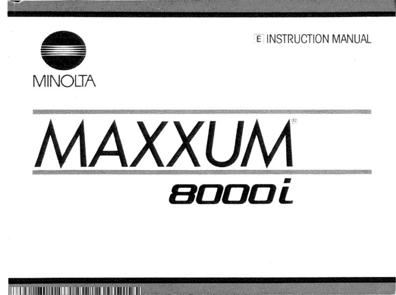 Minolta Maxxum 8000i User manual Minolta Maxxum 8000i User manual