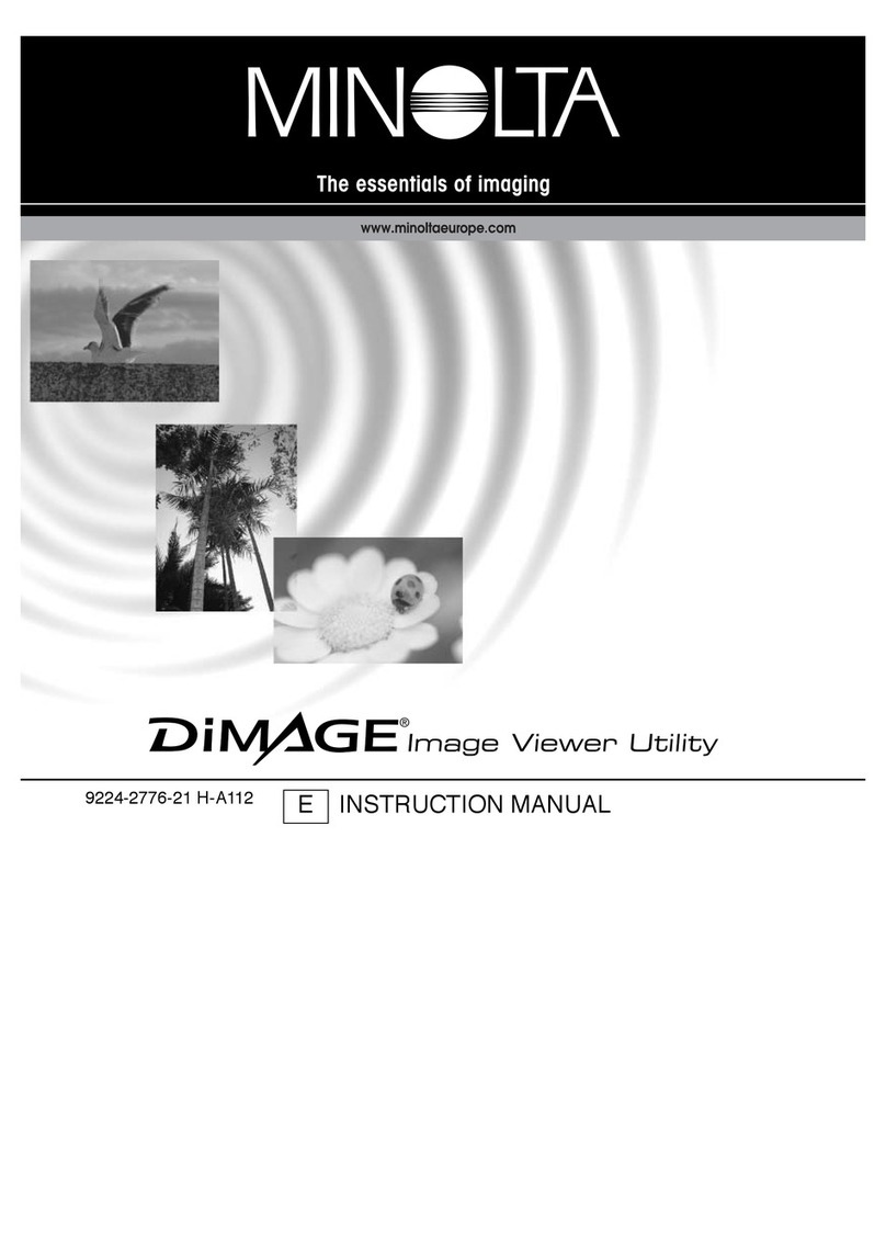 Minolta DiMAGE image Viewer Utility instruction manual Minolta DiMAGE image Viewer Utility instruction manual