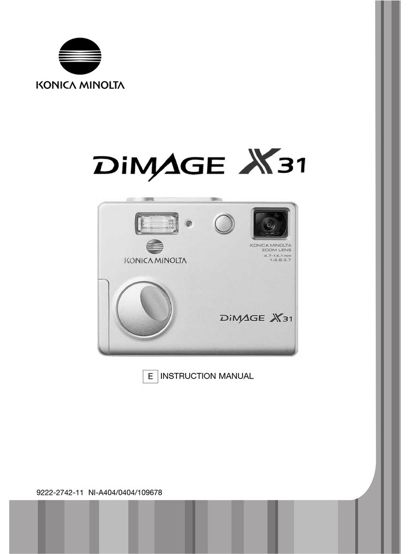 Konica Minolta DiMAGE X31 User manual